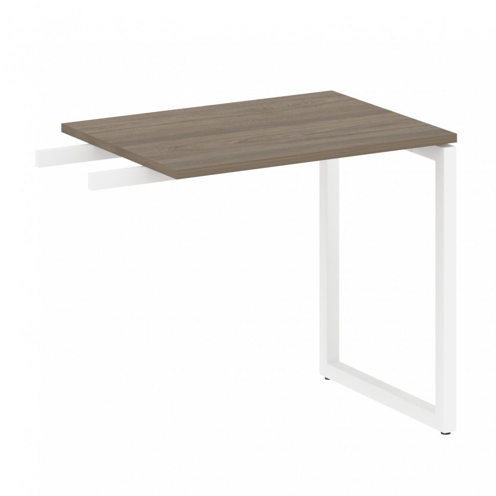 Metal System Quattro Приставной элемент на О-образном м/к 40БО.ПР-2 Вяз Благородный/Металл Белый 800 Metal System Quattro Приставной элемент на О-образном м/к 40БО.ПР-2 Вяз Благородный/Металл Белый 800