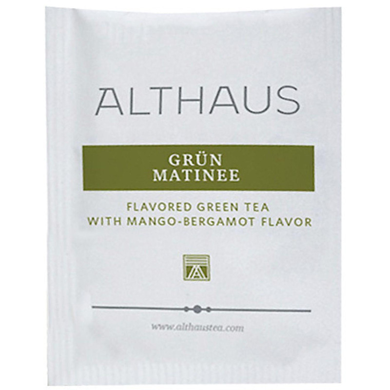 Чай Althaus Grun Matinee зеленый, 20пакx1,75г ЧА008