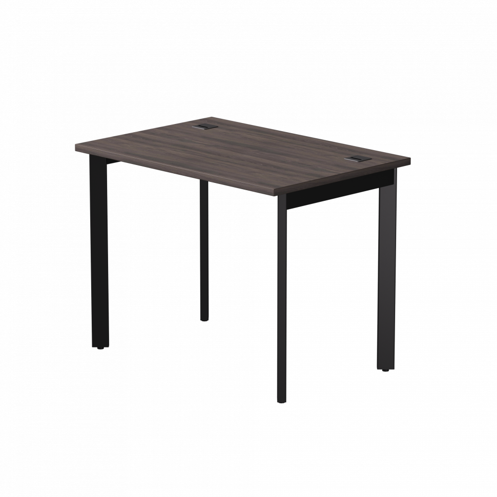 Стол прямой Everprof EVO (ЭВО) на металлокаркасе 980х670х755 мм опоры 45гр Дуб Пасадена/Черный