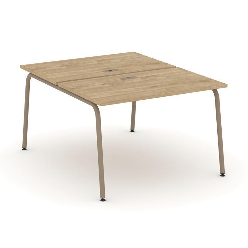 Estetica Рабочая станция 2 места ES.D.RS-2.2-LK Тиквуд Светлый/Металл Латте 1180*1500*750 Estetica Рабочая станция 2 места ES.D.RS-2.2-LK Тиквуд Светлый/Металл Латте 1180*1500*750