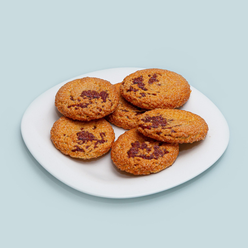 Печенье Пекарь БРУСНИЧНОЕ БОРДО лесн.брусника 500 гр