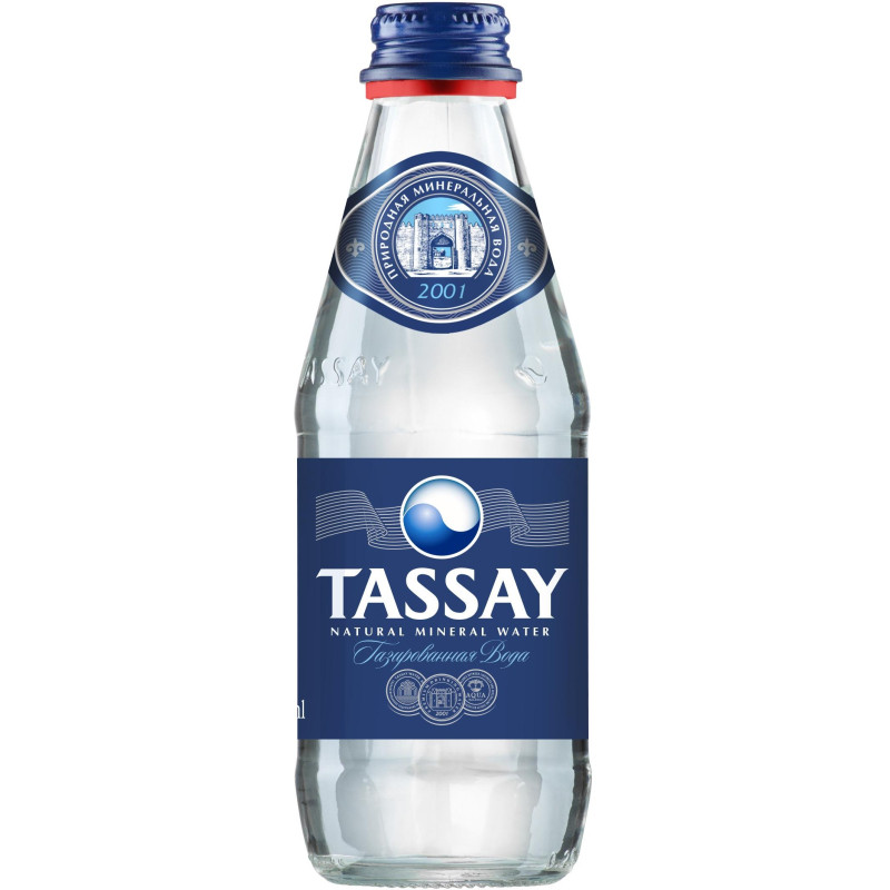 Вода минеральная TASSAY газированная стекло 0,25л