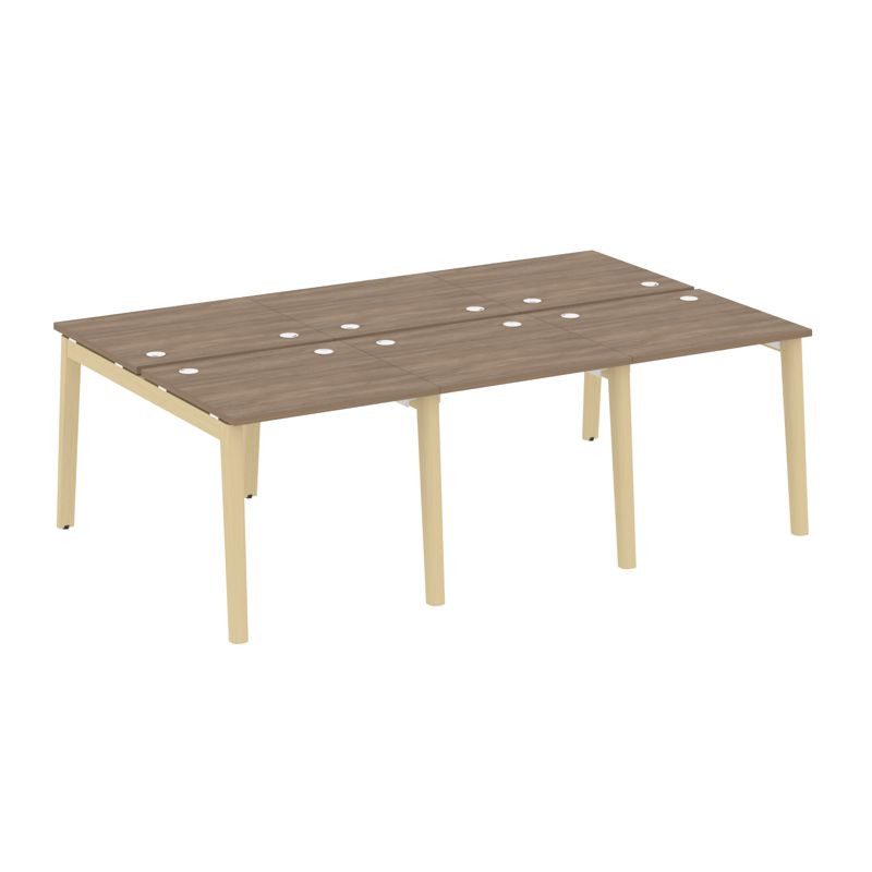 Onix Wood Рабочая станция OW.D.RS-6.0.7 Дуб Аризона/Дуб Светлый/Металл Белый 2340*1475*750