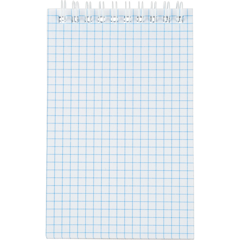 Блокнот на спирали А6 60л. ATTACHE, синий, блок 60г, обложка 215г