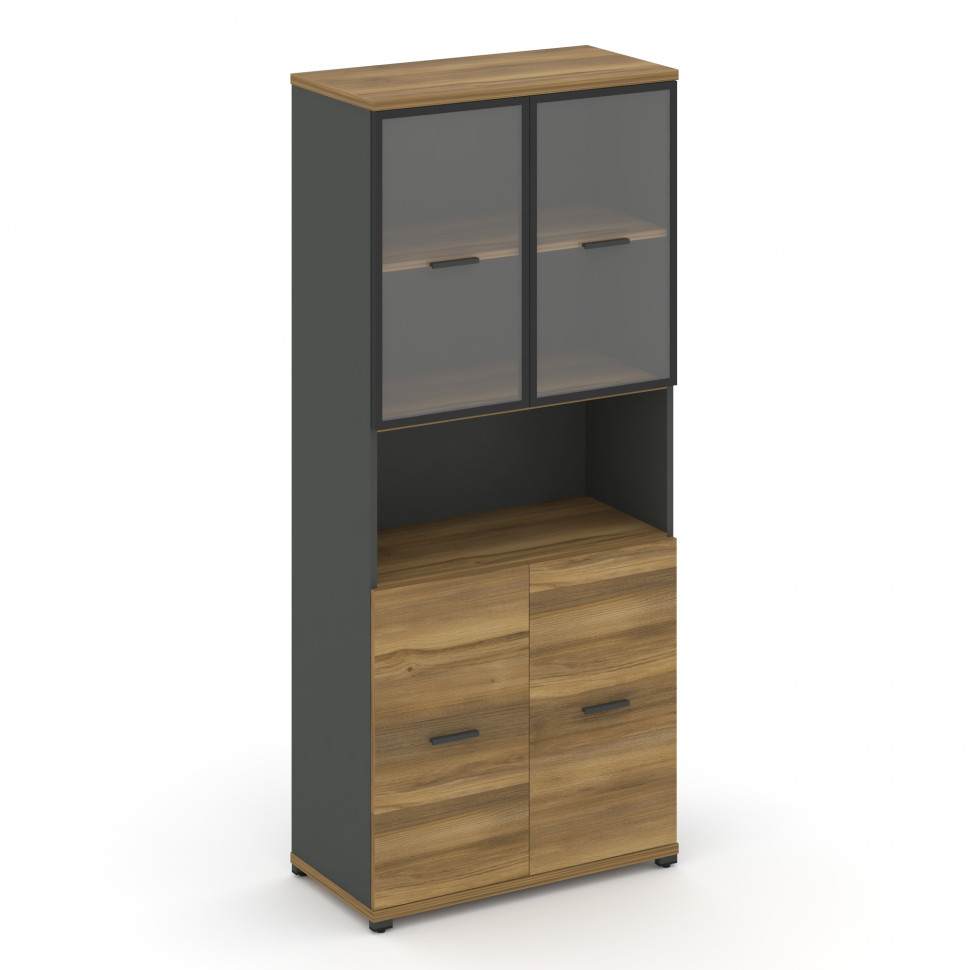 Concept Шкаф 1 широкая секция, 5 ниш CN.STS-513 RPB A Сандал Янтарный/Антрацит/Металл Антрацит/Прозр Concept Шкаф 1 широкая секция, 5 ниш CN.STS-513 RPB A Сандал Янтарный/Антрацит/Металл Антрацит/Прозр