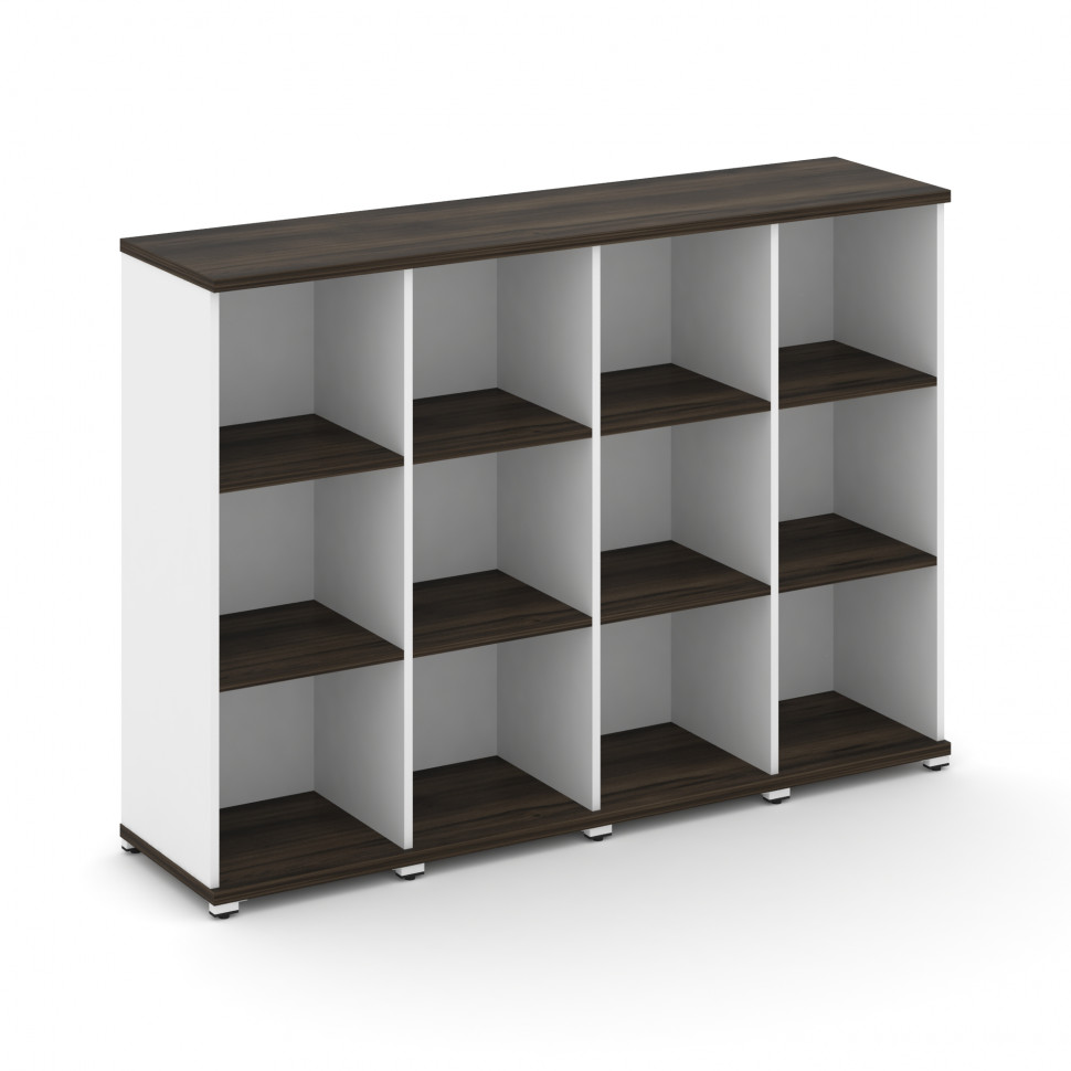 Concept Стеллаж 4 узкие секции, 3 ниши CN.STU-340 Дуб Мали/Белый Бриллиант/Металл Белый 1668*420*118 Concept Стеллаж 4 узкие секции, 3 ниши CN.STU-340 Дуб Мали/Белый Бриллиант/Металл Белый 1668*420*118