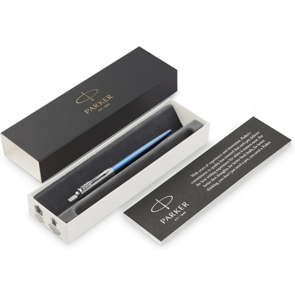 Ручка шариковая  PARKER Jotter Waterloo Blue CT синий 1953191 Франция