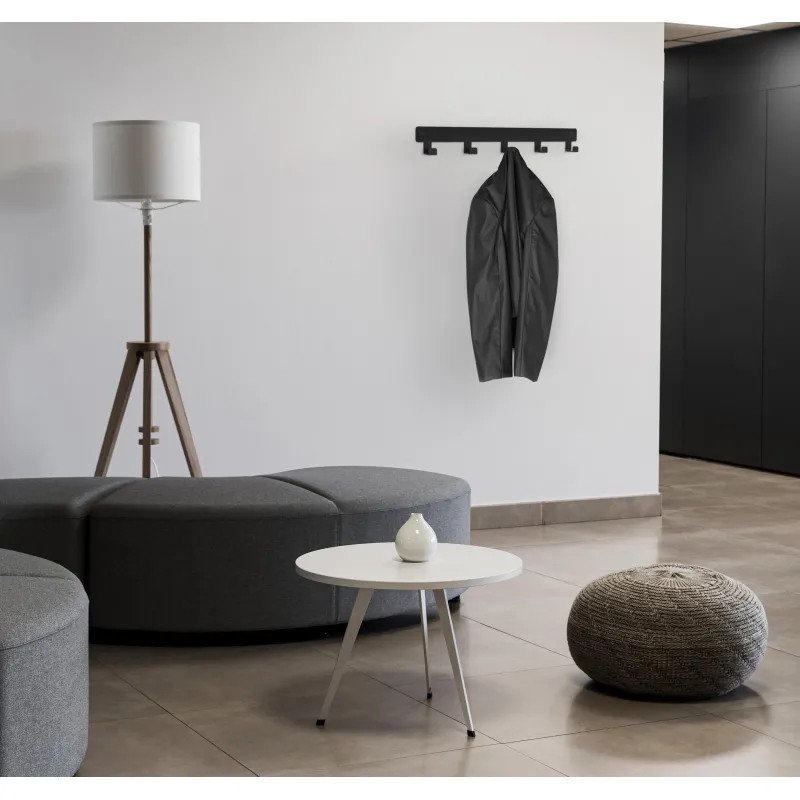 Вешалка KD_ настенная Комус МебельЭльда-8. 5 крючков, белая