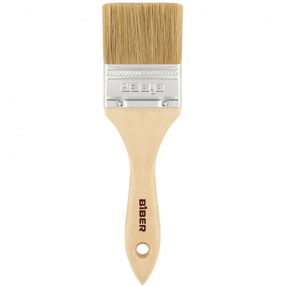 Кисть флейцевая БИБЕР 31003 ЭКО натуральная щетина, 50 мм СПб