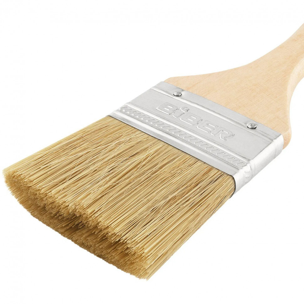Кисть флейцевая БИБЕР 31003 ЭКО натуральная щетина, 50 мм СПб