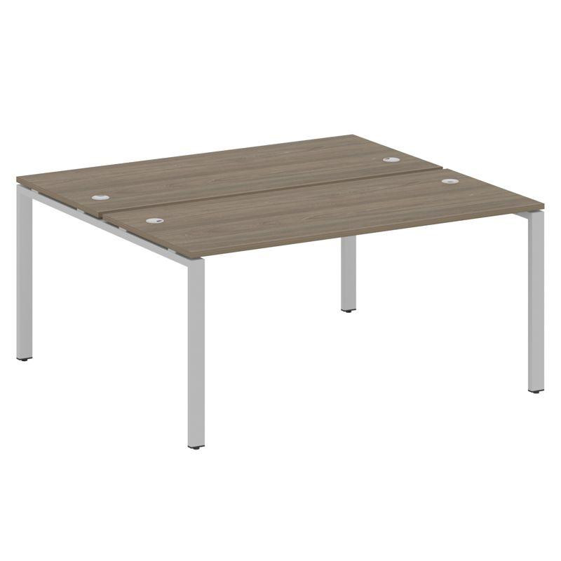 Metal System Рабочая станция на П-образном м/к БП.РАС-СП-2.4 Вяз Благородный/Металл Серый 1600*1475* Metal System Рабочая станция на П-образном м/к БП.РАС-СП-2.4 Вяз Благородный/Металл Серый 1600*1475*