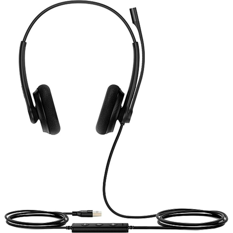 Гарнитура головная Yealink UH34 Lite Dual UC Дуо, Проводная,HD звук, USB