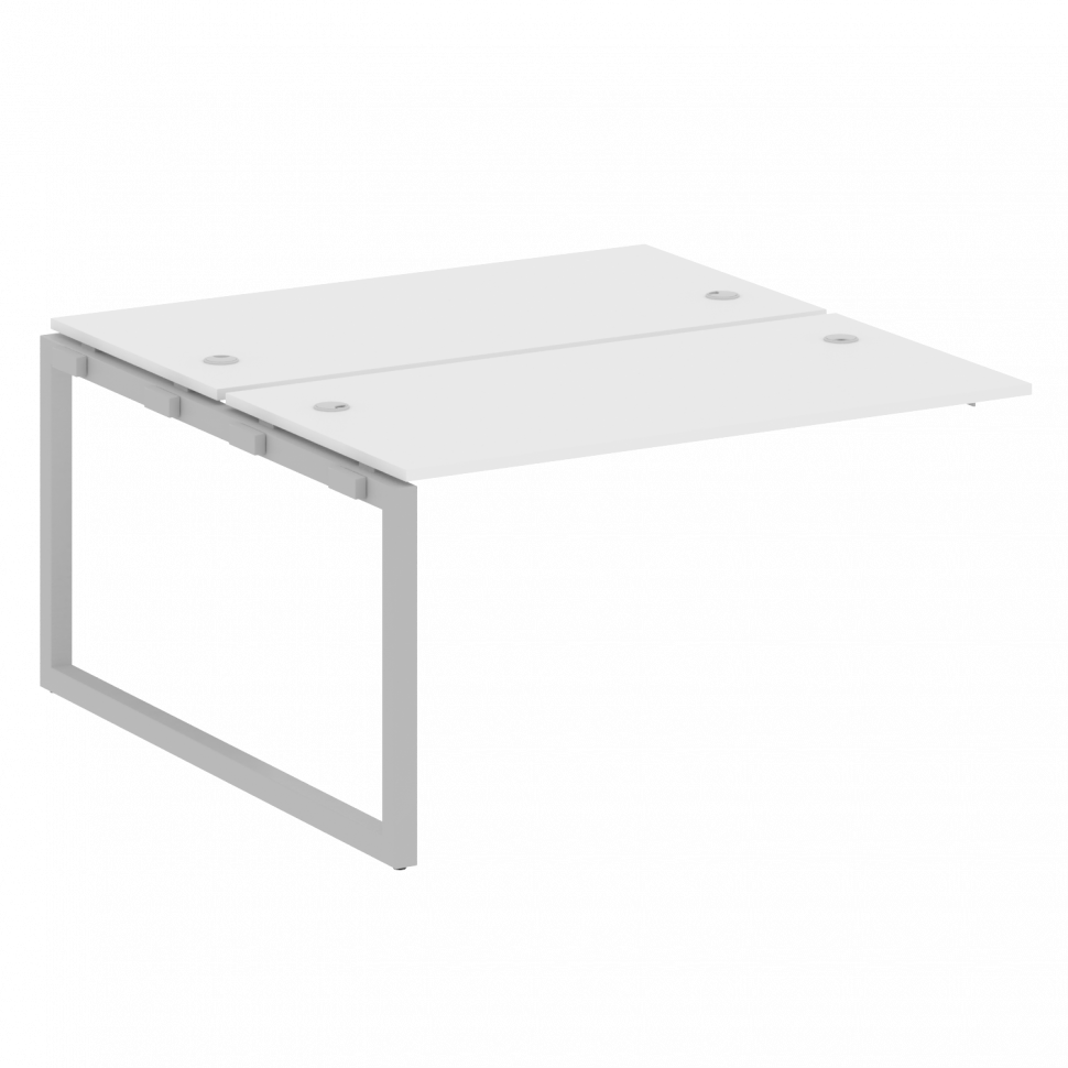 Metal System Quattro Проходной элемент рабочей станции на О-образном м/к 50БО.ПРС-СП-2.3 Белый/Метал Metal System Quattro Проходной элемент рабочей станции на О-образном м/к 50БО.ПРС-СП-2.3 Белый/Метал