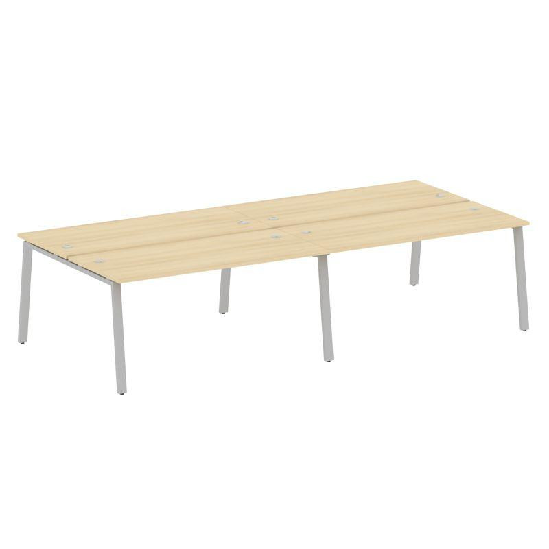 Metal System Рабочая станция на 4 места на А-образном м/к БА.СМ-4.4 Акация Лорка/Металл Серый 3200*1 Metal System Рабочая станция на 4 места на А-образном м/к БА.СМ-4.4 Акация Лорка/Металл Серый 3200*1