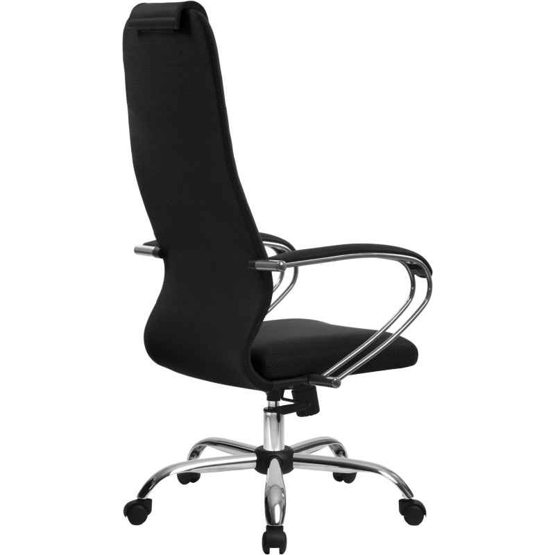 Кресло 0MX_MT_EChair SU-B-10 ткань черн крест.хр подл.131/осн.003