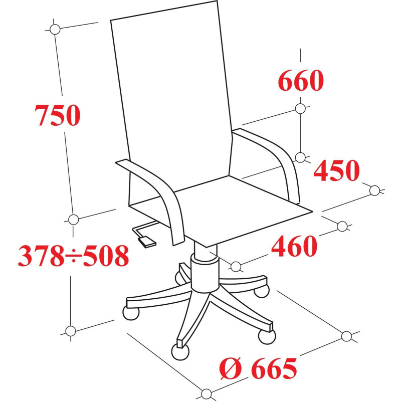 Кресло 0MX_MT_EChair SU-B-10 ткань черн крест.хр подл.131/осн.003