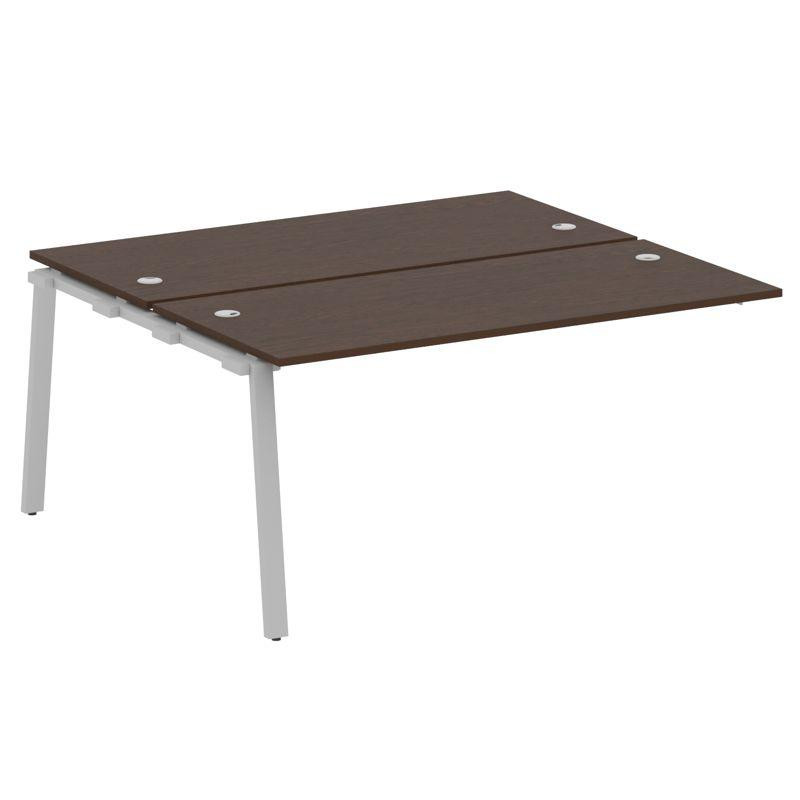 Metal System Проходной элемент рабочей станции на А-образном м/к БА.ПРС-СП-2.4 Венге Цаво/Металл Сер