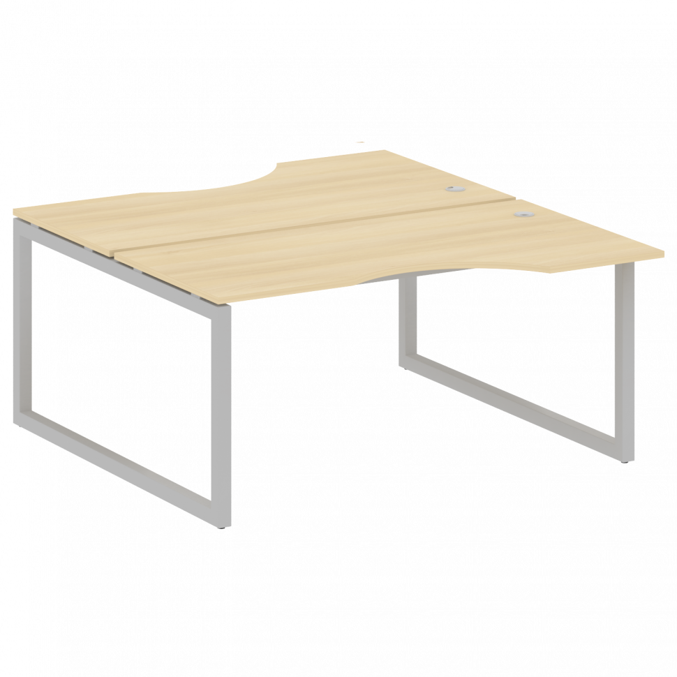 Metal System Quattro Рабочая станция криволинейная на О-образном м/к 50БО.РАС-СА-2.1 Акация Лорка/Ме