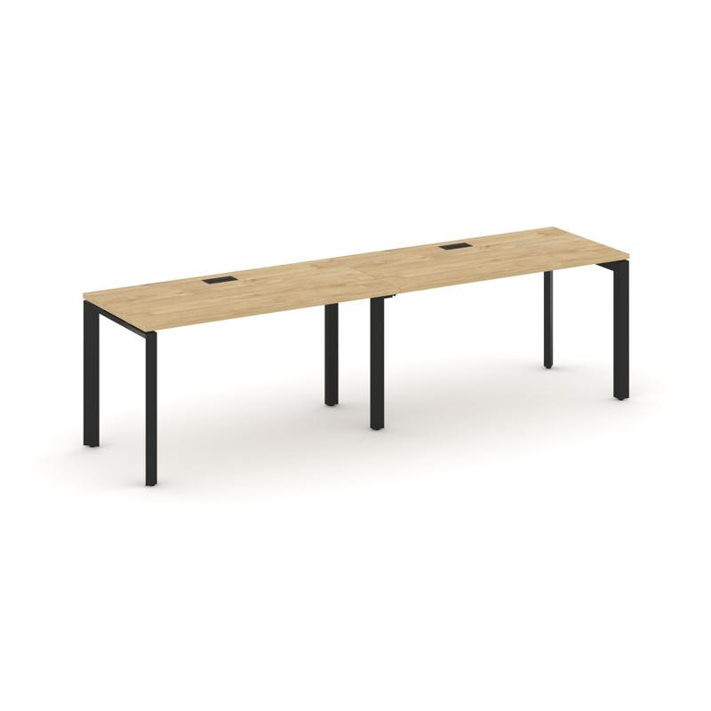 Style Project Рабочая станция односторонняя SN-59P.ORS-002 Тиквуд Светлый/Металл Черный/Черный Заглу