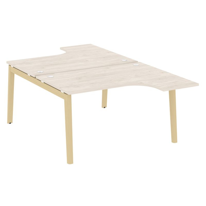 Onix Wood Рабочая станция OW.D.SA-3 Денвер Светлый/Дуб Светлый/Металл Белый 1380*2395*750 (1635/460)