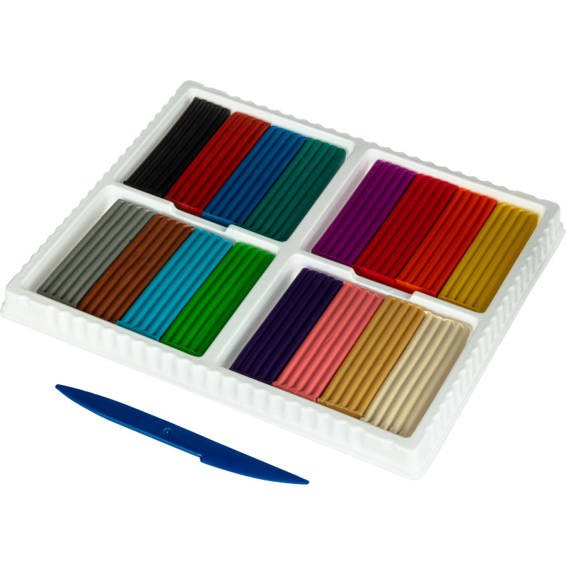 Пластилин классический Луч Классика 16 цв 320 г со стеком, 20С 1329-08