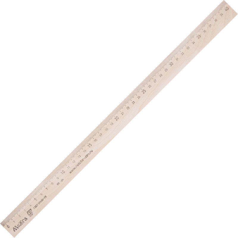 Линейка деревянная 40см,ЛП-400,С-08