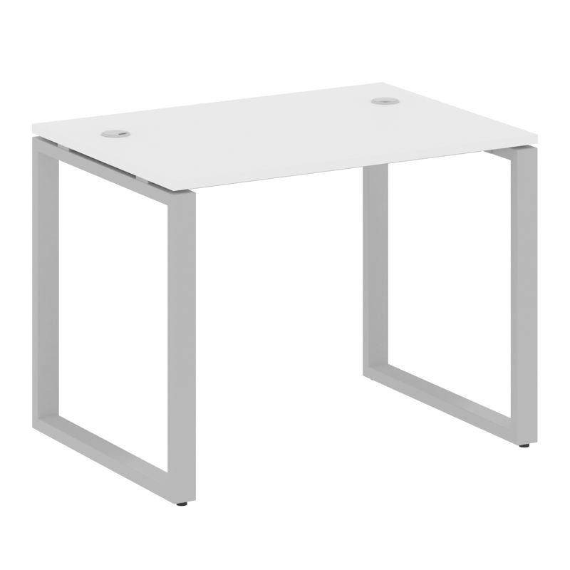 Metal System Стол письменный на О-образном м/к БО.СП-1 Белый/Металл Серый 1000*720*750