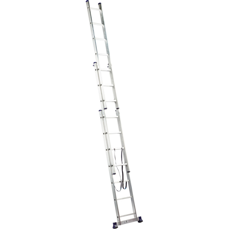 Лестница трехсекционная алюминиевая 3х7 ступеней TOPFORT