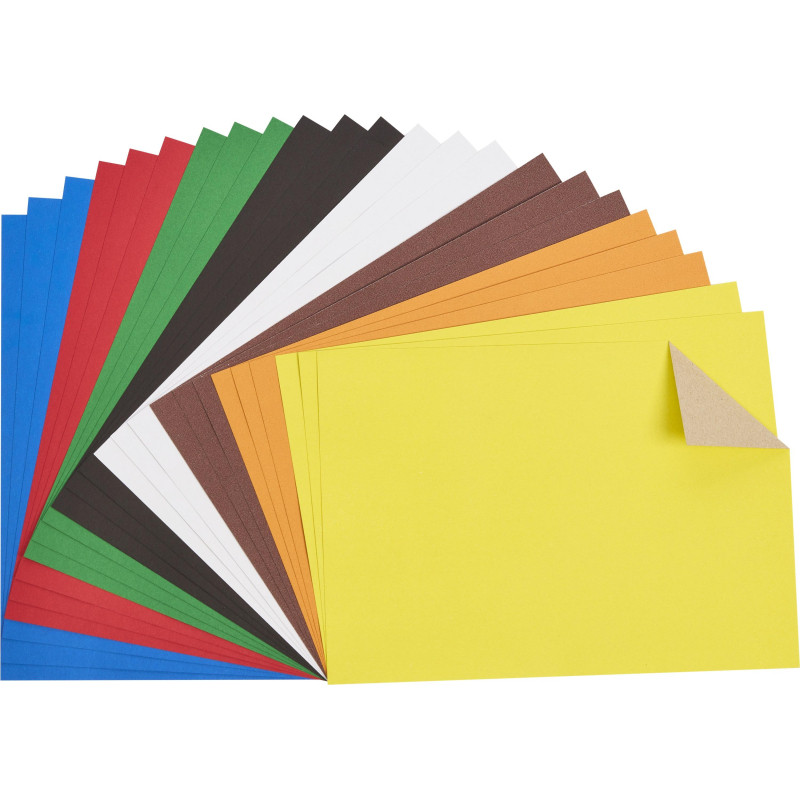 Картон цветной Выбор Есть 24л 8цв А4 немелован папка