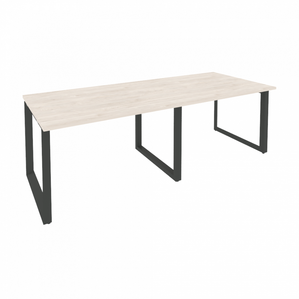 Onix Стол переговорный O.MO-PRG-2.2 Денвер Светлый/Металл Антрацит 2360*980*750