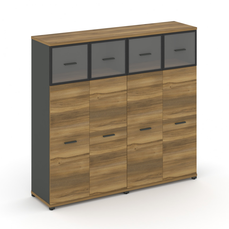 Concept Шкаф 2 широкие секции, 4 ниши CN.STS-424 RPB A Сандал Янтарный/Антрацит/Металл Антрацит/Проз Concept Шкаф 2 широкие секции, 4 ниши CN.STS-424 RPB A Сандал Янтарный/Антрацит/Металл Антрацит/Проз