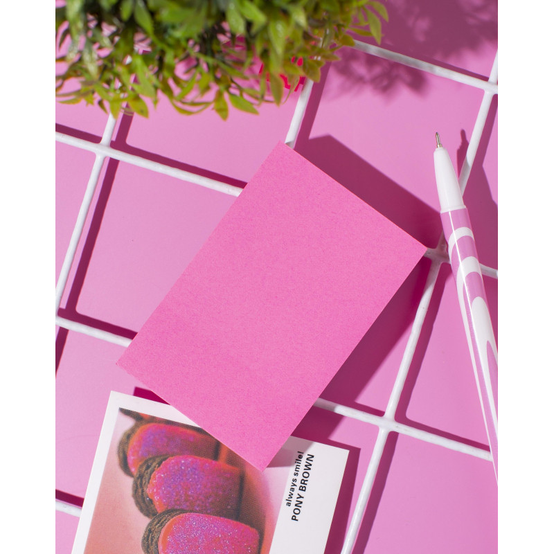 Стикеры Attache Selection с клеев. краем 76х51, неон, пурпур. 100л