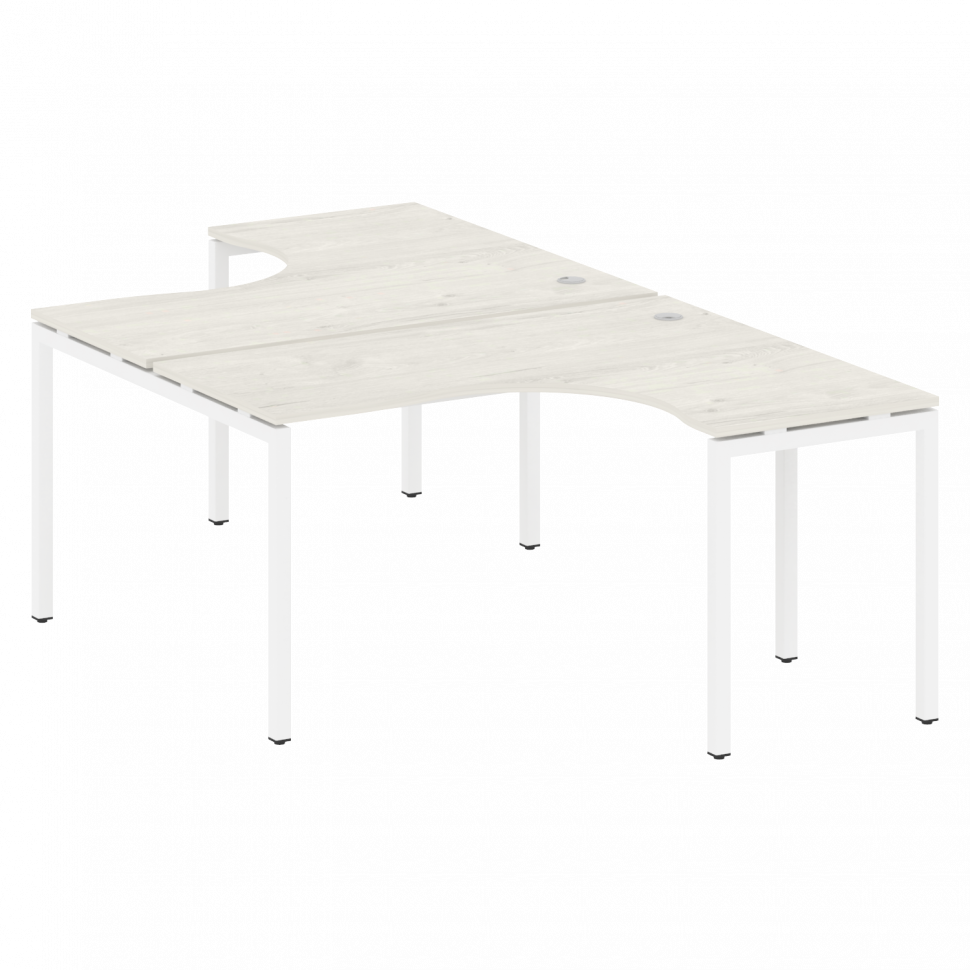 Metal System Quattro Рабочая станция криволинейная на П-образном м/к 40БП.РАС-СА-2.3 Дуб Наварра/Мет Metal System Quattro Рабочая станция криволинейная на П-образном м/к 40БП.РАС-СА-2.3 Дуб Наварра/Мет