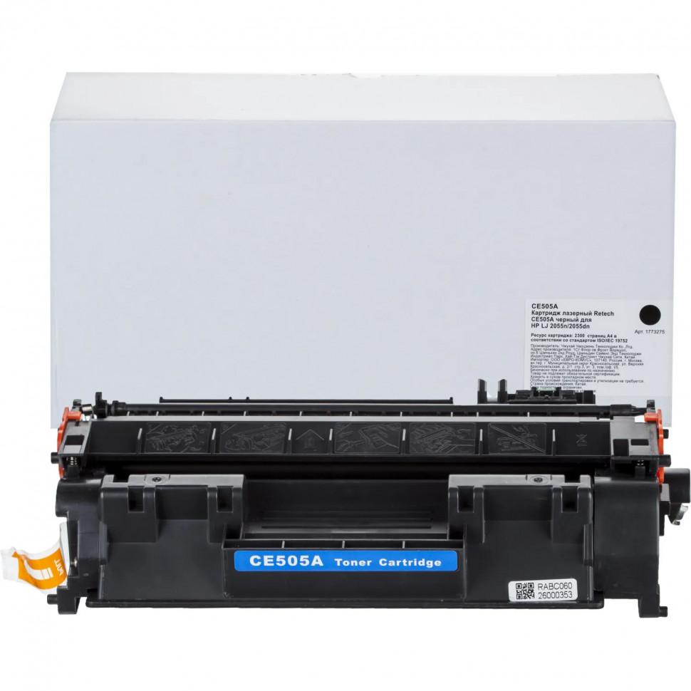 Картридж лазерный Retech CE505A чер. для HP LJ 2055n/2055dn