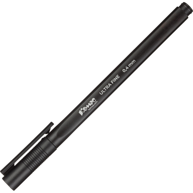 Линер Комус Ultra Fine 0.4 мм, черный