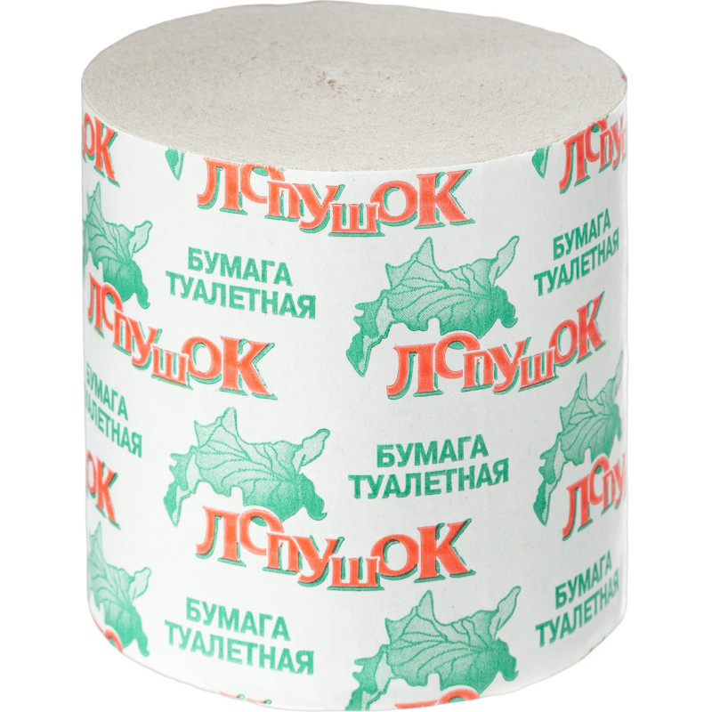 Бумага туалетная 1сл серая б/втул 25м 50рул/уп