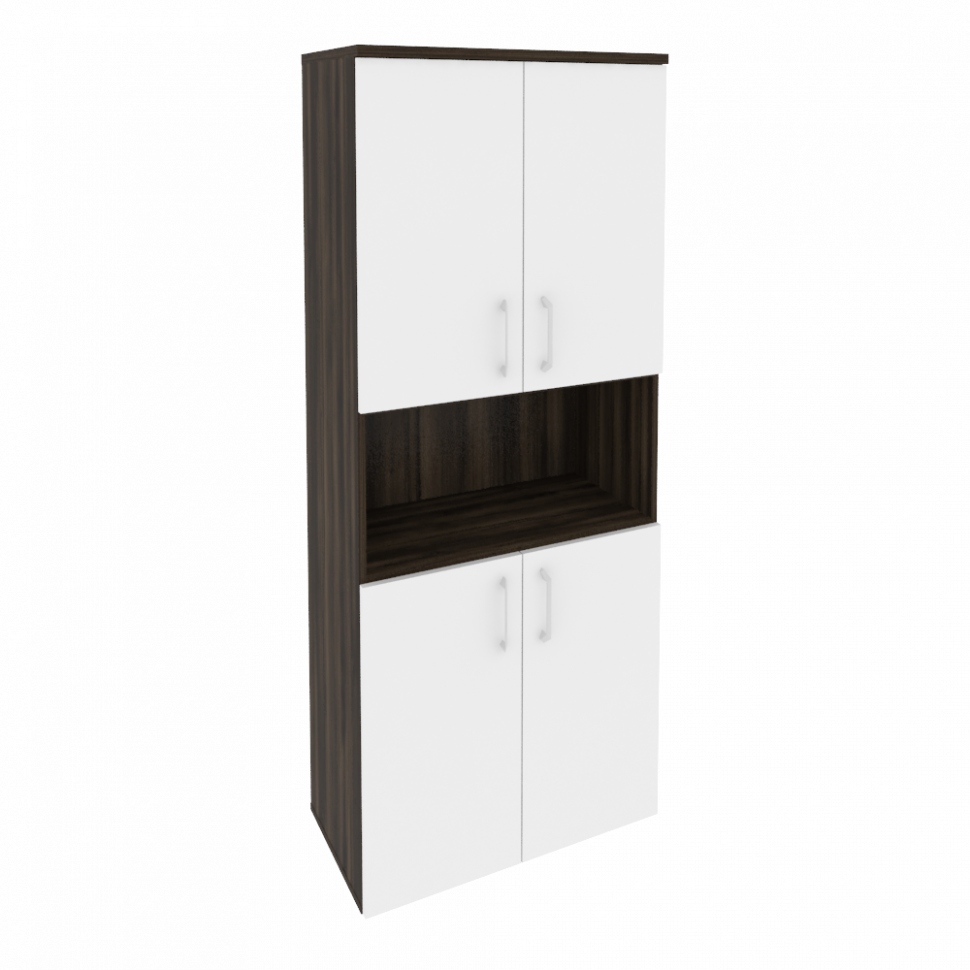 Onix Шкаф высокий широкий O.ST-1.5 Дуб Мали/Белый Бриллиант 800*420*1977