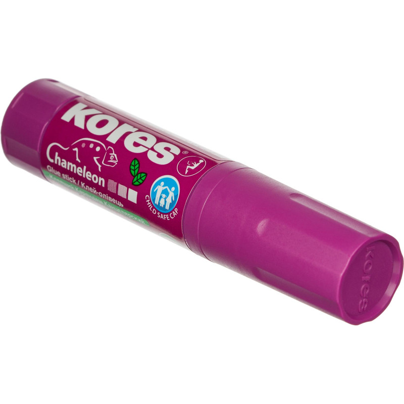Клей-карандаш 8г KORES Chameleon (исчезающий цвет) 16802