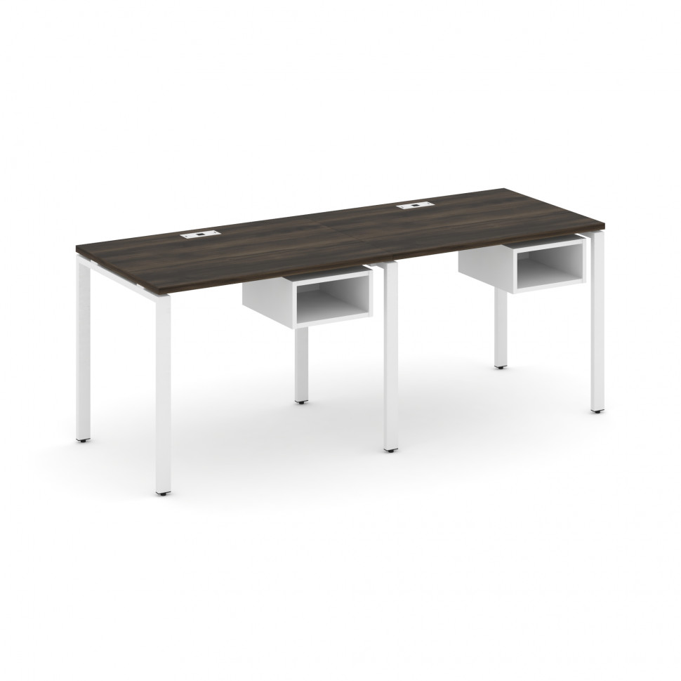 Concept Рабочая станция односторонняя с подвес. тумбами 2 места CN.ORS-101 Дуб Мали/Белый Бриллиант/ Concept Рабочая станция односторонняя с подвес. тумбами 2 места CN.ORS-101 Дуб Мали/Белый Бриллиант/