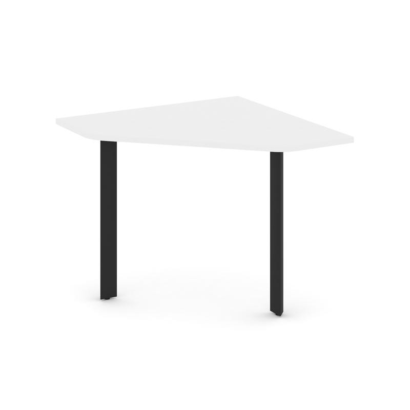 Style Project Угловой элемент переговорного стола SN-59.UPRG-001 Белый/Металл Черный 980*980*750