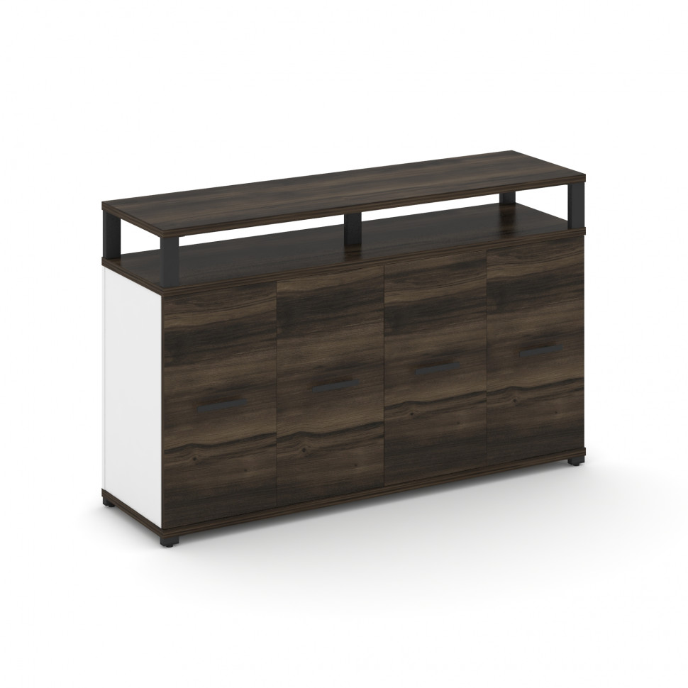 Concept Распаш. шкаф опорный/приставной с верх. горизонтом  CN.SOPR-006 B Дуб Мали/Белый Бриллиант/М