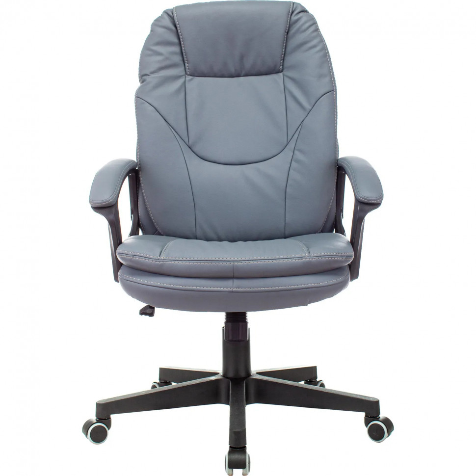 Кресло VB_Бюрократ CH-868N серый эко.кожа крестов. пластик