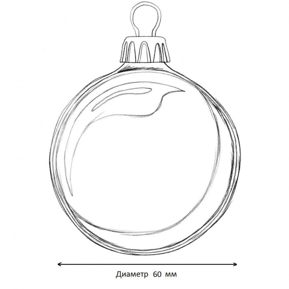 Набор шаров Шары золотые с красн,наб.4шт 6х6х6см 90647