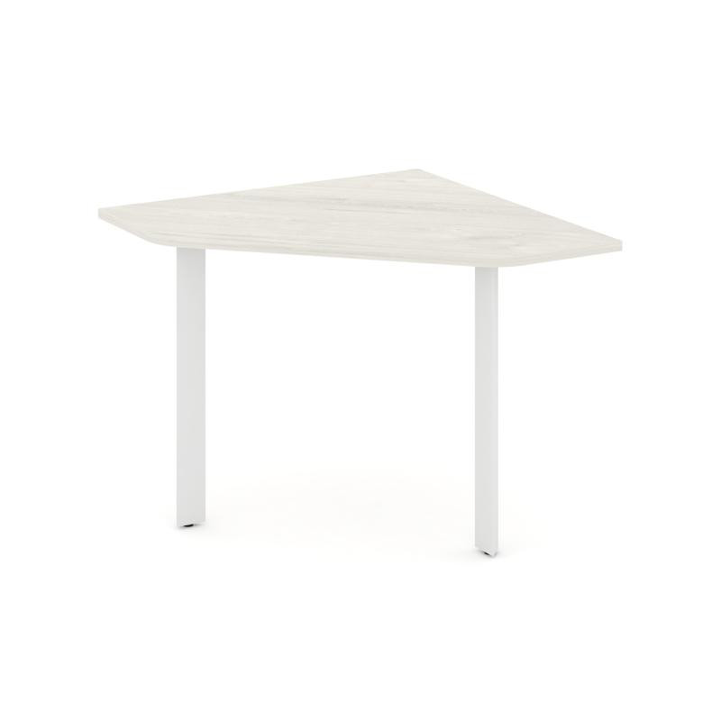 Style Project Угловой элемент переговорного стола SN-59.UPRG-001 Дуб Наварра/Металл Белый 980*980*75