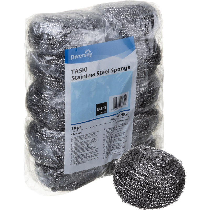 Губка-мочалка для мытья посуды DI Stainless Steel Sponge спираль 10шт/уп