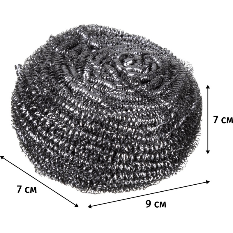 Губка-мочалка для мытья посуды DI Stainless Steel Sponge спираль 10шт/уп