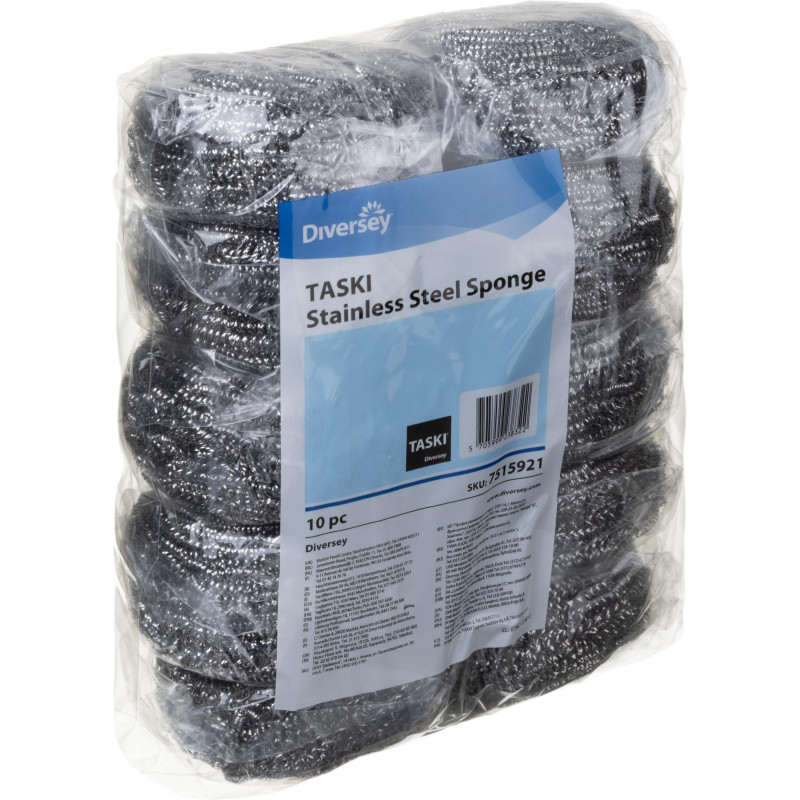 Губка-мочалка для мытья посуды DI Stainless Steel Sponge спираль 10шт/уп