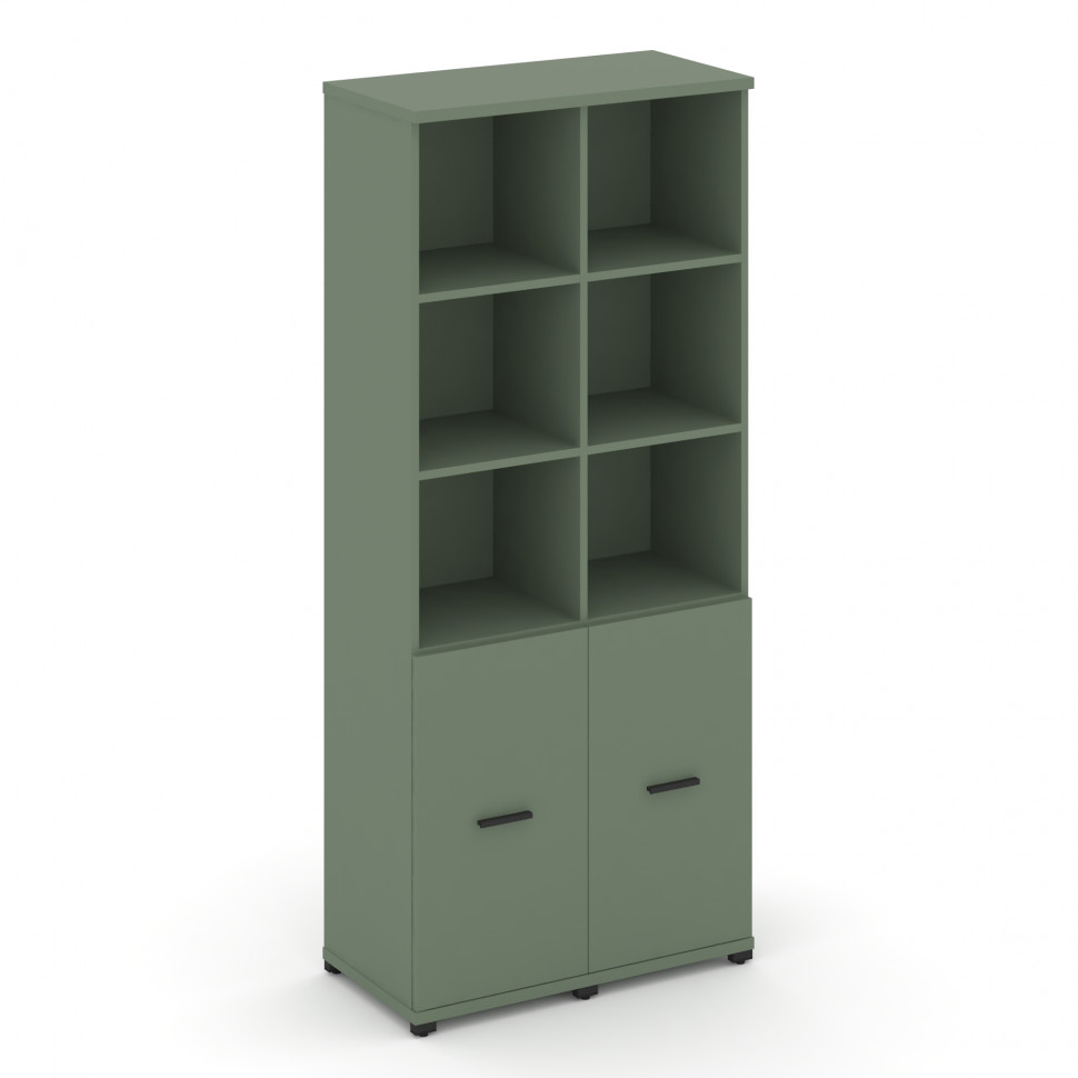 Concept Шкаф 2 узкие секции, 5 ниш CN.STU-521 B Кобо/Металл Черный 836*420*1922