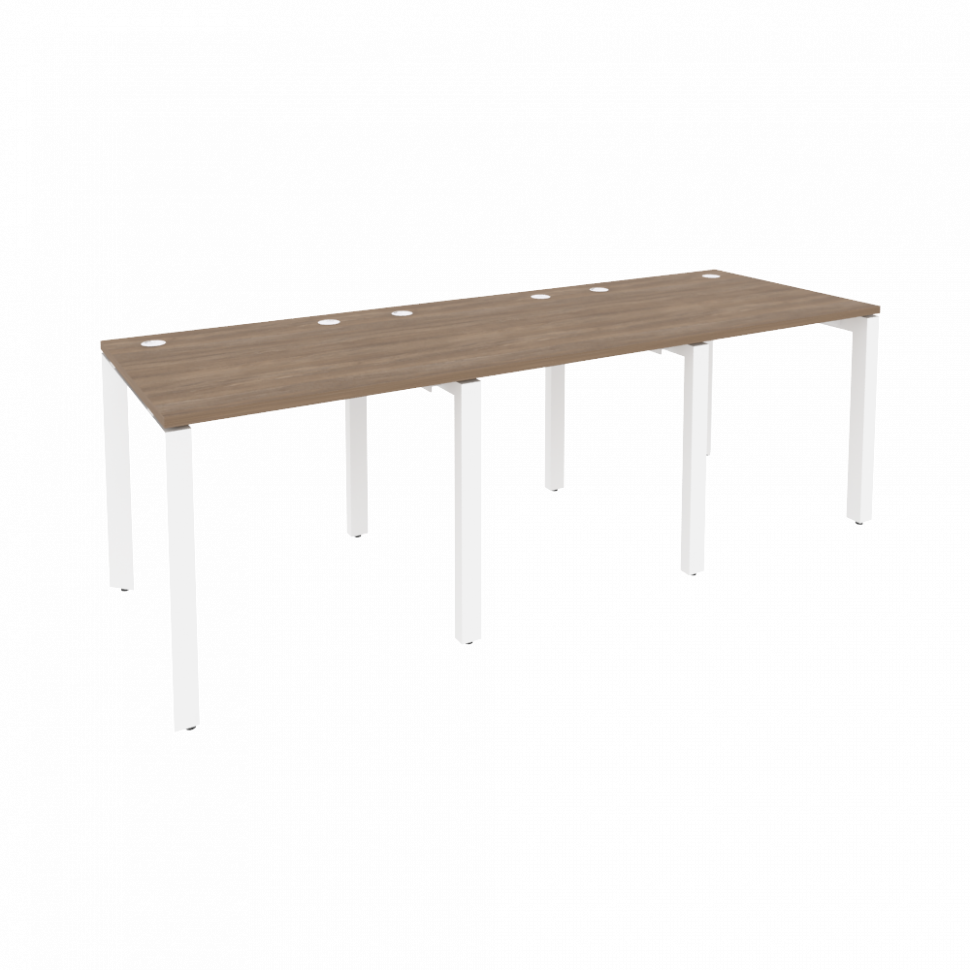 Onix Рабочая станция на П-образном м/к O.MP-RS-3.0.8 Дуб Аризона/Металл Белый 2340*800*750
