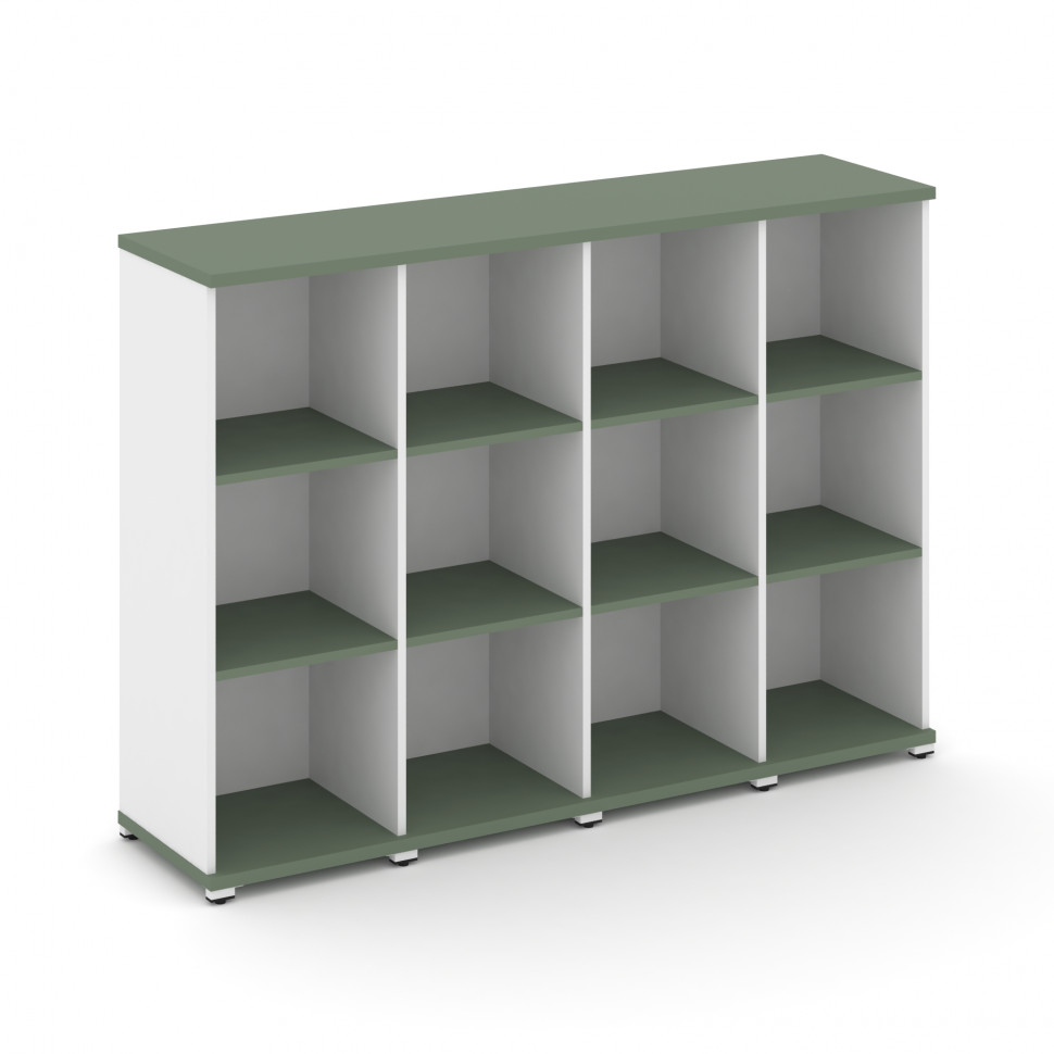 Concept Стеллаж 4 узкие секции, 3 ниши CN.STU-340 Кобо/Белый Бриллиант/Металл Белый 1668*420*1186 Concept Стеллаж 4 узкие секции, 3 ниши CN.STU-340 Кобо/Белый Бриллиант/Металл Белый 1668*420*1186